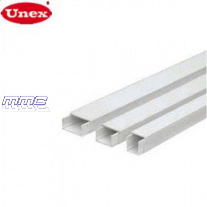 UNEX Canaleta para cables sin tabique blanco 7x12 en pvc Referencia 78010-2